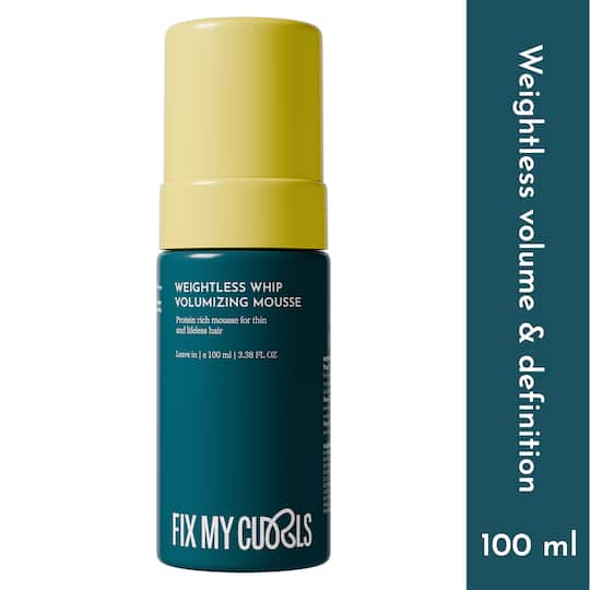 Fix My Curls Weightless Whip Volumizing Mousse For Curly And Wavy Hair (100 ml)