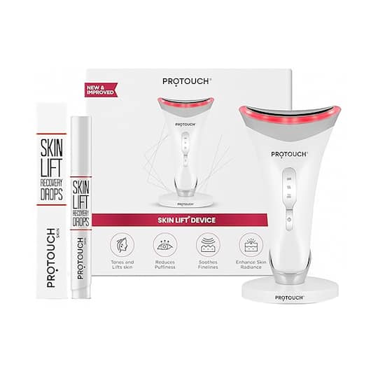 Protouch Skin Lift Combo - Skin lift Device & Recovery Drops, Facial Massager