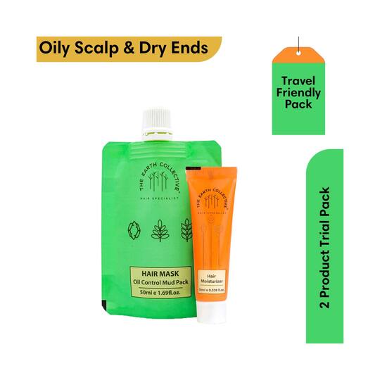 The Earth Collective Oily Scalp & Dry Hair Duo Trial Pack (2 Pcs)