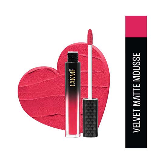 Lakme Extraordin-Airy Lip Mousse Liquid Lipstick - Perfect Match Pink (4.6g)
