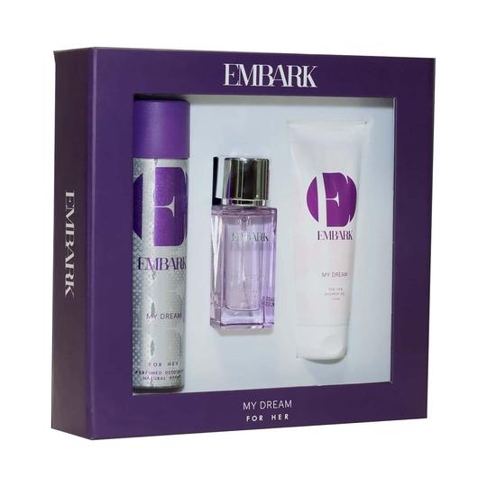 EMBARK My Dream Eau De Parfum and Shower Gel & Deodorant For Women Gift Set (3 pcs)
