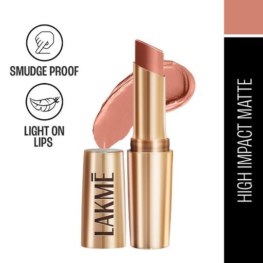 Lakme 9 To 5 Primer + Matte Lipstick - Apricot Rust (3.6g)