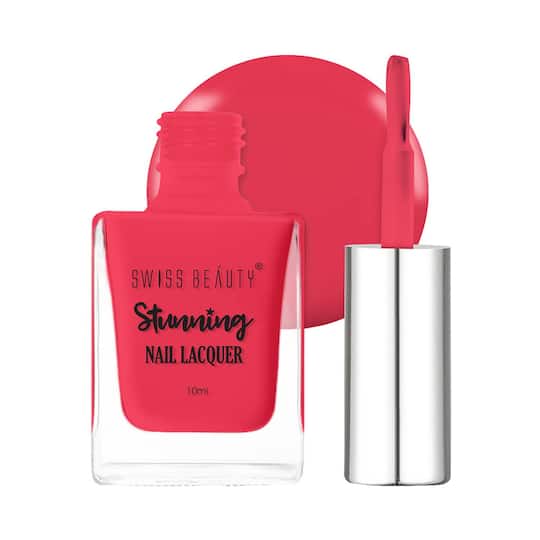 Swiss Beauty Stunning Nail Lacquer - Fuchsia Pink (10 ml)