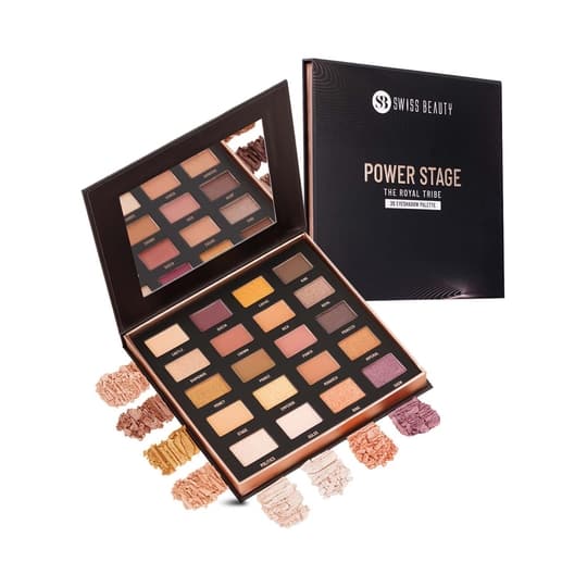 Swiss Beauty Power Stage Eyeshadow Palette - Royal Tribe (25 g)