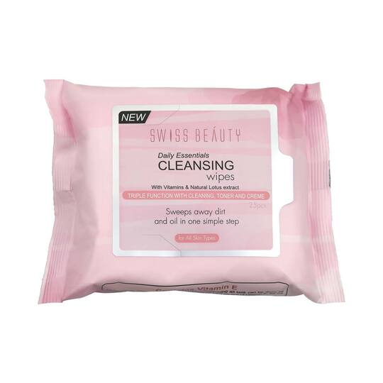 Swiss Beauty Wet Natural Lotus Face Cleansing Wipes (25 g)