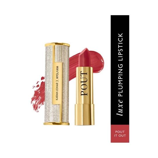 MyGlamm Pout By Karan Johar Bullet Plumping Lipstick - Pout It Out (3.5 g)