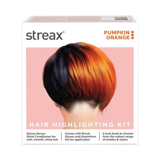 Streax Ultralights Hair Color Highlight Kit - Pumpkin Orange (180 g)