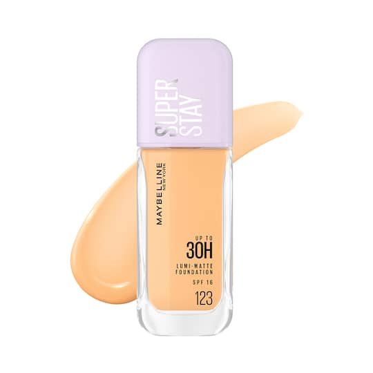 Maybelline New York Super Stay Lumi-Matte Liquid Foundation 30H Longwear - 123 (35 ml)