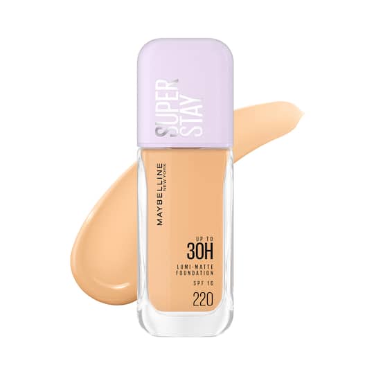 Maybelline New York Super Stay Lumi-Matte Liquid Foundation 30H Longwear - 220 (35 ml)