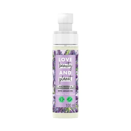Love Beauty & Planet Argan Oil and Lavendar Heat Protection & Conditioning Hair Mist (100 ml)