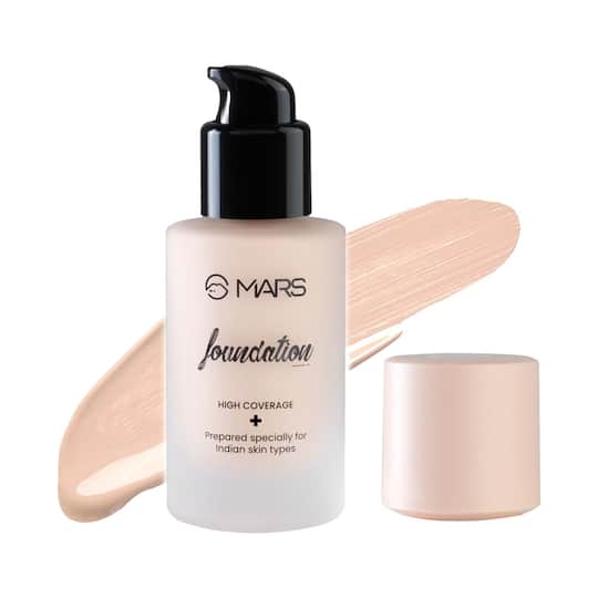 MARS Foundation With High Coverage Liquid Formula - 001 (40 ml)