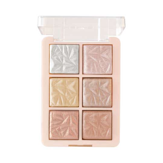 MARS 6 Shade illuminating Highlighter And Blusher Palette - 03 Shade (12 g)