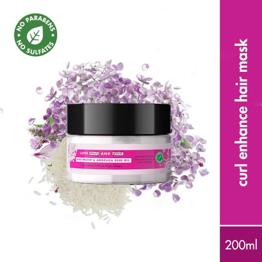 LOVE beauty AND planet Rice Water & Angelica Seed Oil Hair Mask for Curly and Wavy Hair (200 ml)
