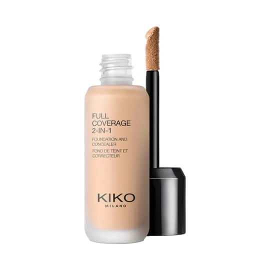 KIKO Milano Full Coverage 2-In-1 Foundation & Concealer - WB30 Warm Beige (25 ml)