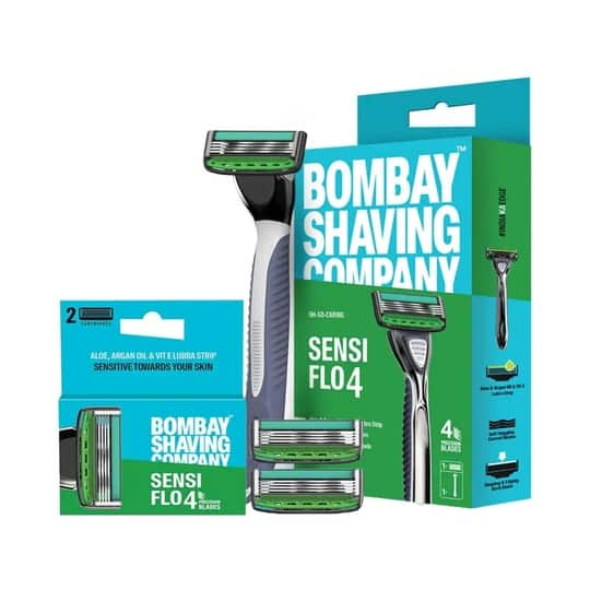 Bombay Shaving Company Sensiflo 4 Razor With Cartridge (2 Pcs)