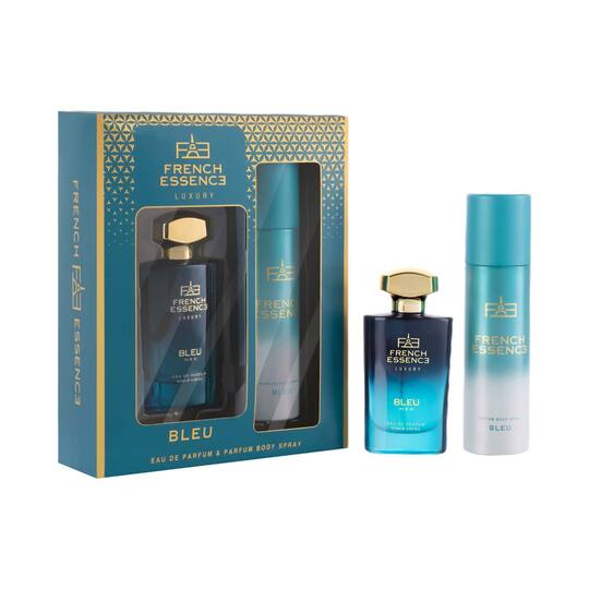 FRENCH ESSENCE Bleu Perfume (60 ml) & Deodorant (120 ml) Luxury Gift Set For Men (2 pcs)