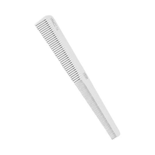 VEGA Professional Carbon Barber Comb VPMCC-16 - White Line (8 g)