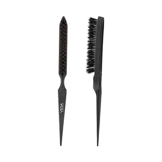 VEGA Professional Teasing Hair Brush with 100 % Boar Bristles VPPHB-07 - Black (25 g)
