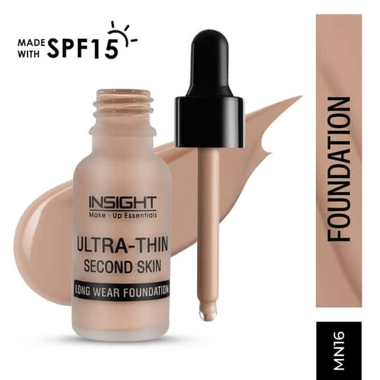 Insight Cosmetics Ultra-Thin Second Skin Long Wear Foundation with SPF 15 - MN16 (20 ml)