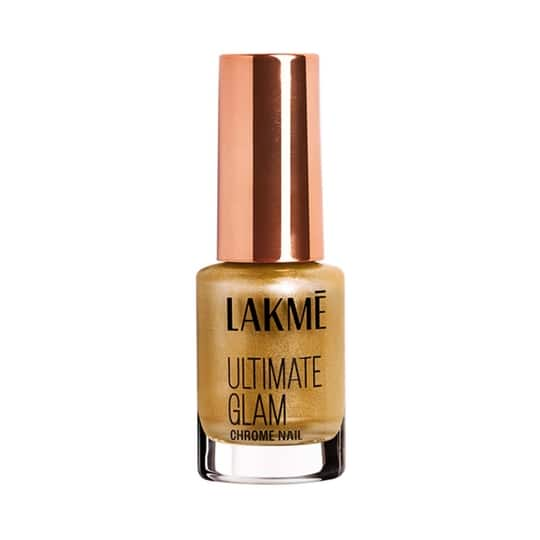 Lakme Ultimate Glam Chrome Nail Polish - Gold (6 ml)