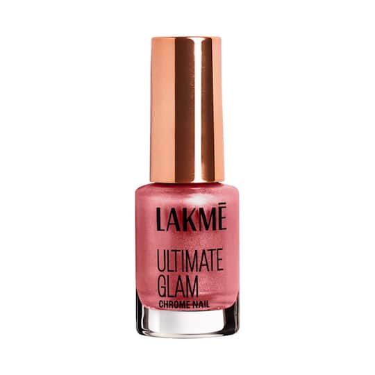 Lakme Ultimate Glam Chrome Nail Polish - Red (6 ml)