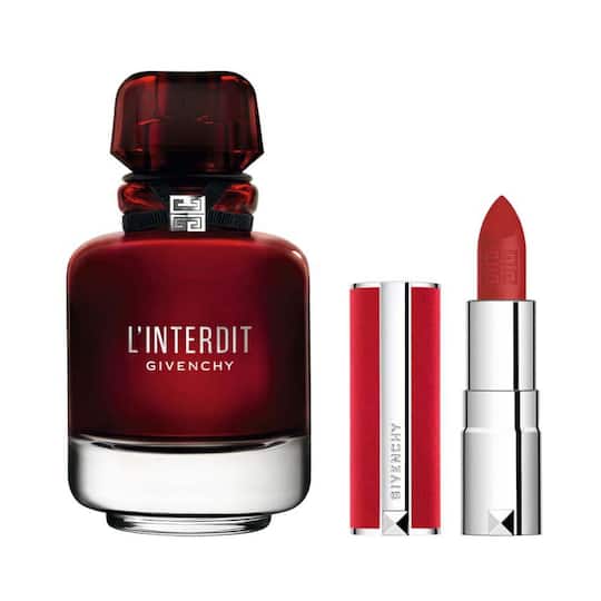 Givenchy L'interdit Gift Set (Eau De Parfum 50ml + Le Rouge Deep Velvet N37)