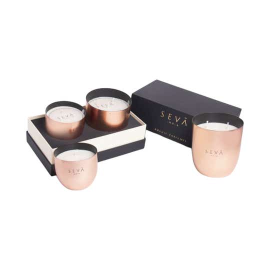 Seva Home Heirloom Berries Rose Gold Candle (2 Pcs)