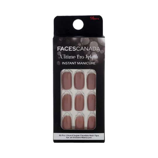 Faces Canada Ultime Pro Splash Instant Manicure Nail Extension - Woody (16 pcs)