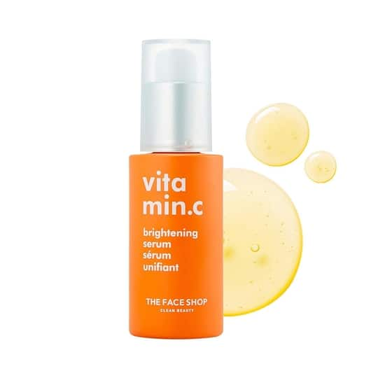 The Face Shop Vitamin C Brightening Serum with Niacinamide & Amino Acid to Brighten & Protect Skin (30 ml)