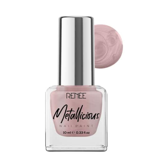 Renee Cosmetics Metallicious Nail Paint - Silky Nude (10 ml)
