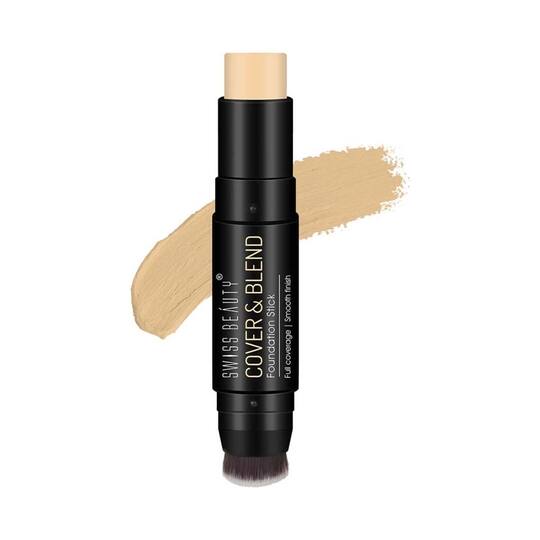 Swiss Beauty Cover & Blend Foundation Stick - Pretty Vanilla (12 g)