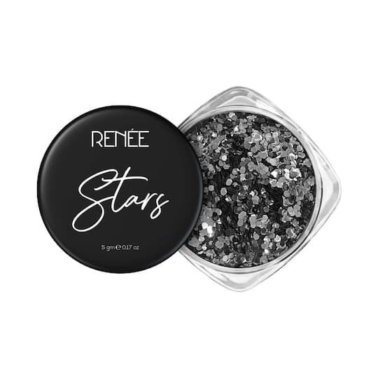Renee Cosmetics Stars Face & Body Glitter - Silver (5 g)
