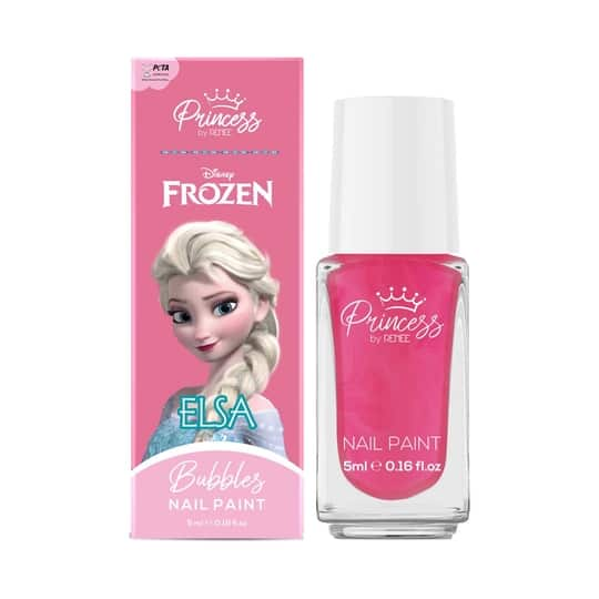 Disney Frozen Princess By Renee Cosmetics Bubbles Nail Paint - Elsa Pink (5 ml)