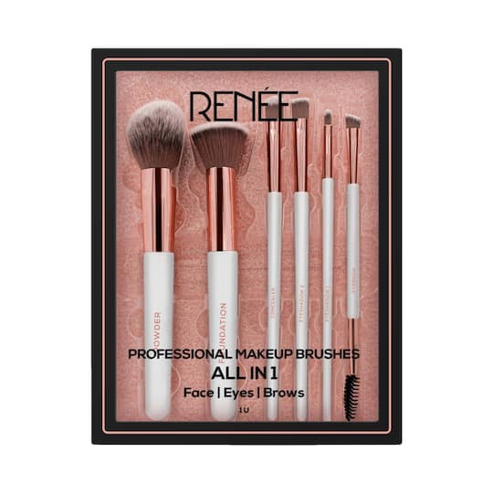 Renee Cosmetics All In 1 Professional Makeup Brushes Set - (6 pcs)
