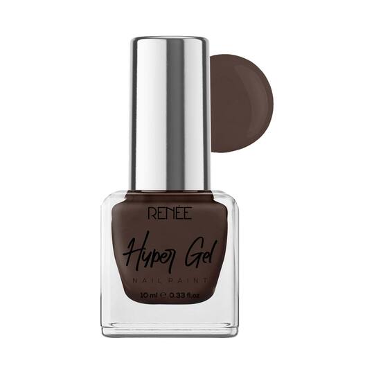 Renee Cosmetics Hyper Gel Nail Paint - Mocha Brown (10 ml)