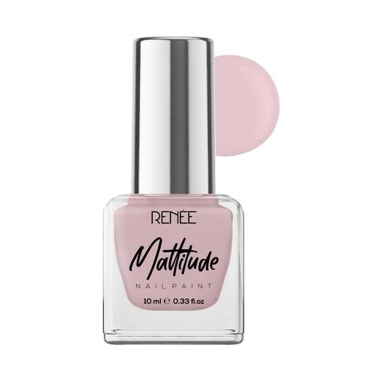 Renee Cosmetics Mattitude Nail Paint - Sombre Nude (10 ml)