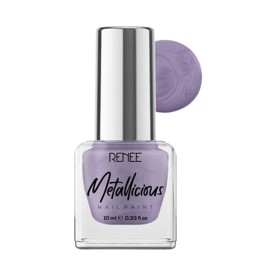 Renee Cosmetics Metallicious Nail Paint - Lilac Haze (10 ml)