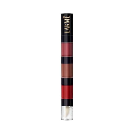 Lakme Ultimate Glam 4 In 1 Lip Stack - Evening Glam (4 ml)