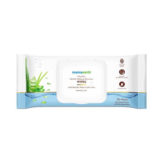 Mamaearth Micellar Gentle Makeup Remover Wipes - (30 pcs)