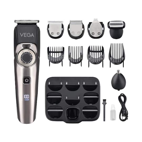 Vega 9 in 1 Pro Multi Grooming Trimmer for Men with attachments (VHTH-32) (583 g)