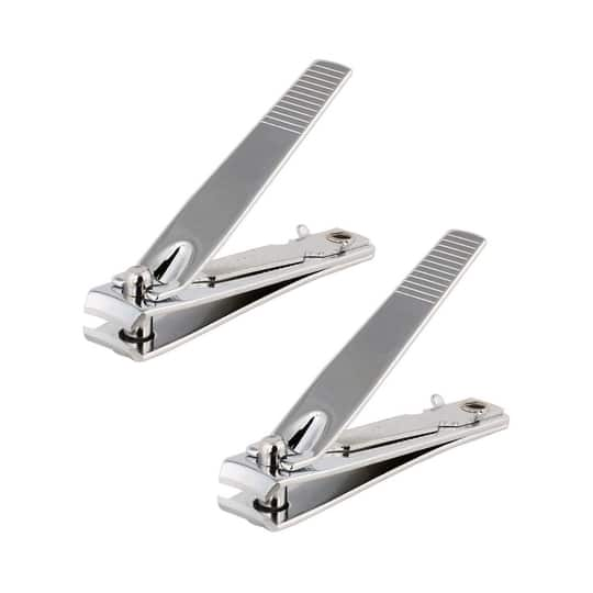 Vega Small Nail Clipper, Silver (Pack of 2)