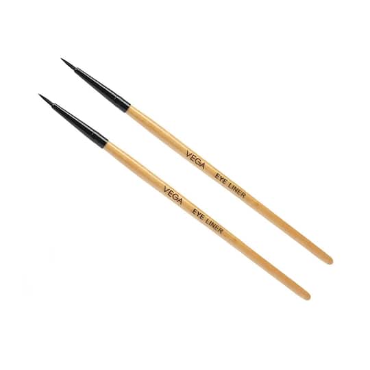 Vega Eyeliner Brush for Gel Eyeliner Eyeliner Makeup Brush Pack of 2 (EV-08) (3 g)