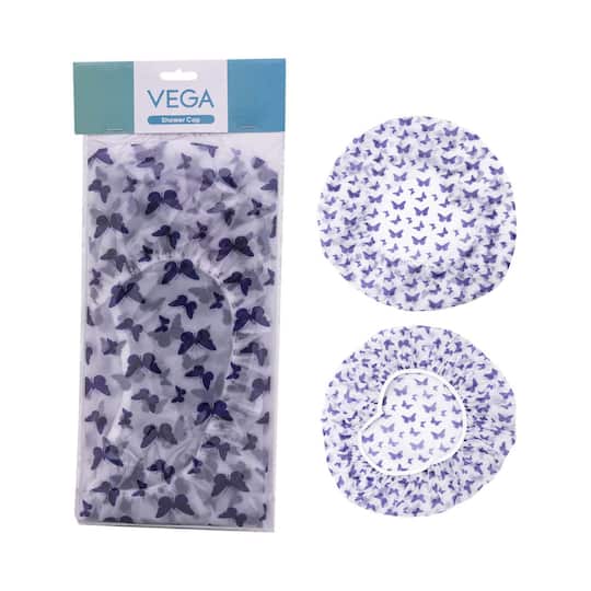 Vega Set of 2 Premium Colorful Shower Cap (SC-02) (40 g)