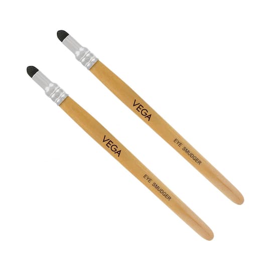 Vega Smudger Brush Wooden Color Pack of 2 (VC2EV-22) (5 g)