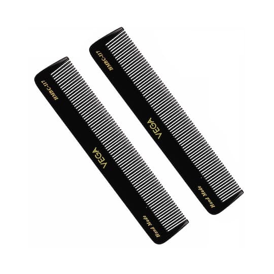 Vega Dressing Hair Comb for Men and Women Black Pack of 2 (VC2HMBC-117) (30 g)