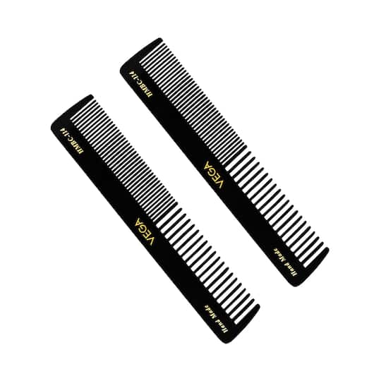 Vega General Grooming Hair Comb for Men and Women Pack of 2 (VC2HMBC-114) (33 g)