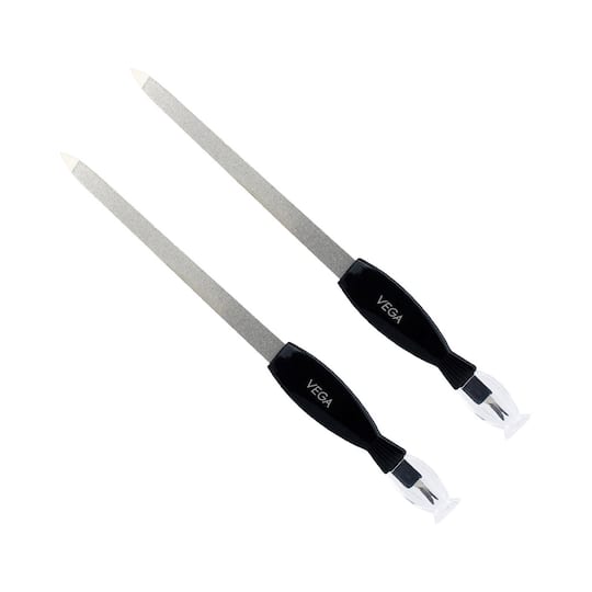 Vega Nail File with Trimmer Black Pack of 2 (14 g)