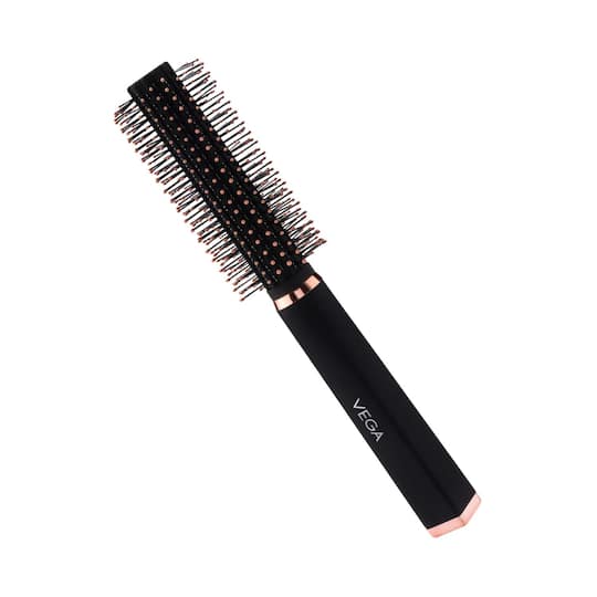 Vega Round Hair Brush for Women and Men Ideal for Adding Curls Volume and Waves in Hair E33-RB