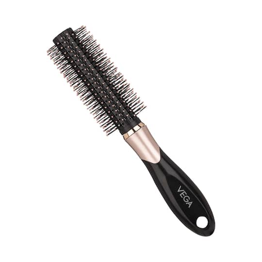 Vega Round Hair Brush for Men and Women Reduces Snags Detangle Add Volume to Hair (E34-RB) (65 g)