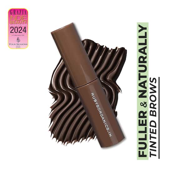 Ruby's Organics Tinted Eyebrow Gel - Dark Brown (6 ml)